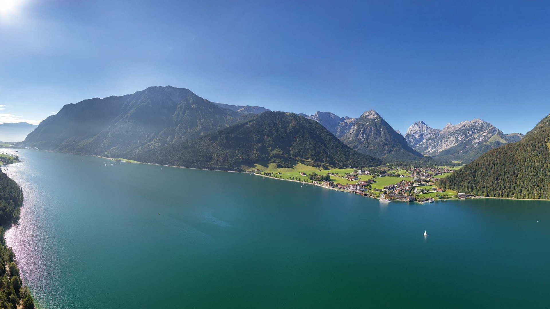 Our hotel on Lake Achensee with swimming pool