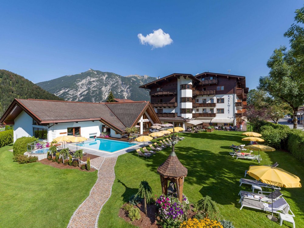 Lake Achensee + hotel with pool = Karlwirt Lake Achensee + hotel with pool = Karlwirt